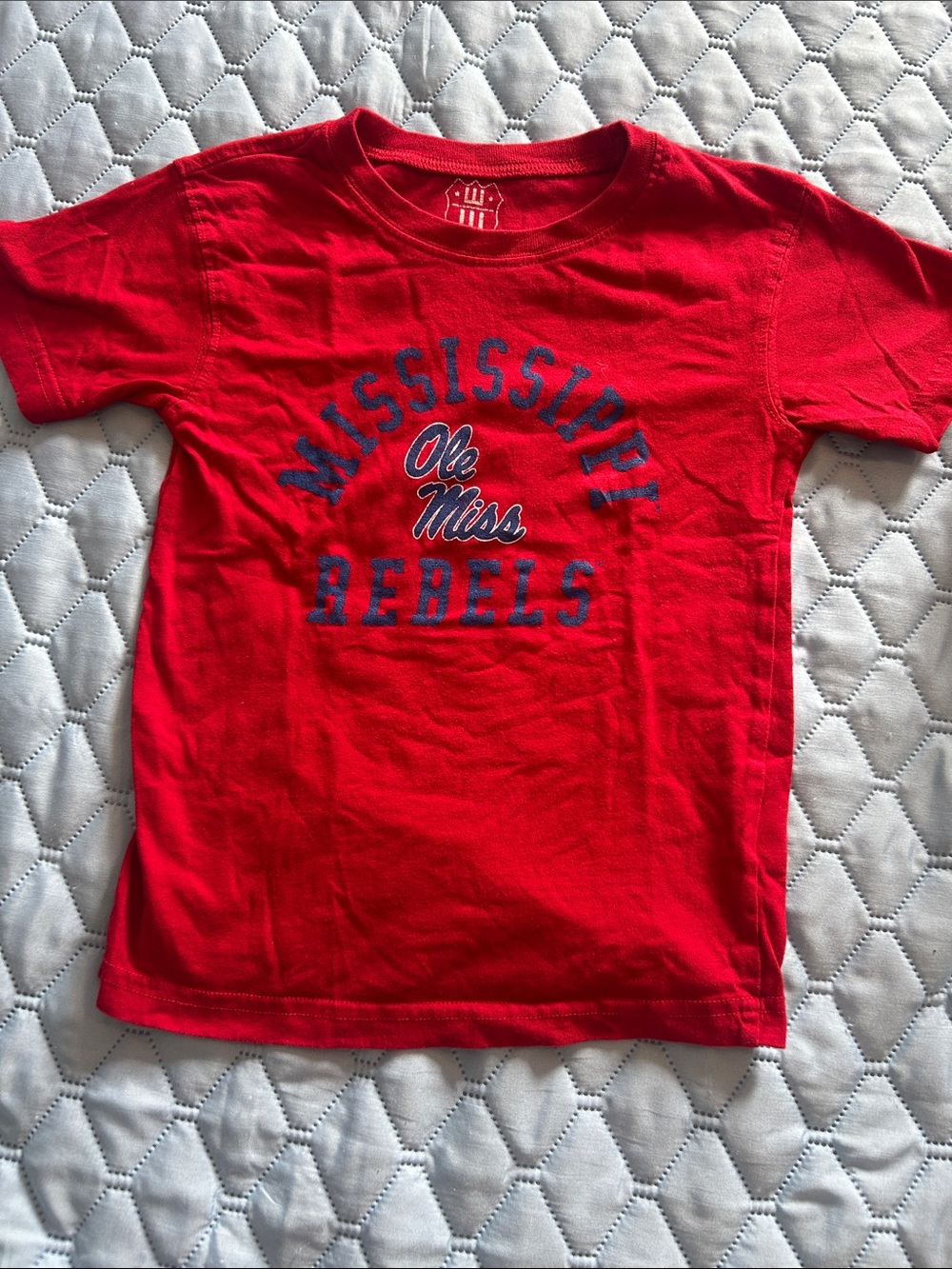 Ole Miss Rebels Kids' Red Short Sleeve Tee